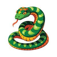 General Usambara Bush Viper Design vector