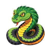Stylized Usambara Bush Viper II vector