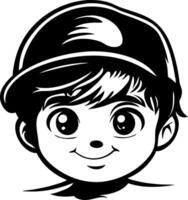 Adorable Cartoon Boy with Cap Design Ideal for Kids Products and Illustrations vector