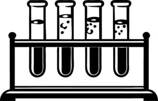 Test Tubes Lab Equipment Graphic for Science Projects and Educational Materials vector