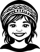 Cheerful Child Character with Stylish Hat for Creative Projects and Design Inspiration vector
