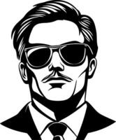 Stylish Man in Sunglasses Illustration for Modern Design and Creative Projects vector