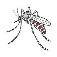 Stylish Anopheles Gambiae Mosquito Illustration vector