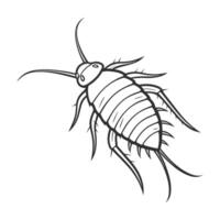 Unique Aphid Design on White Background vector