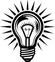 Creative Light Bulb Illustration with Radiating Energy for Unique Designs and Inspiration vector