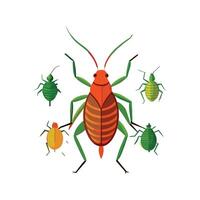 Aphids Insect Design with White Background vector