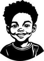 Cheerful Smiling Boy Illustration Perfect for Childrens Art Projects and Design vector