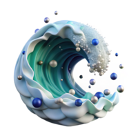 impressive modern Ocean Wave Breaking Animation Frames Sequence Isolated detailed png