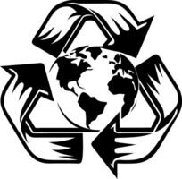 Earth Recycling Symbol with Hands Representing Environmental Sustainability and Conservation vector
