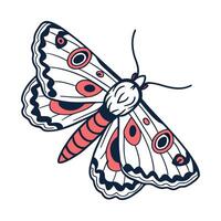 Creative Catocala Fraxini Moth Graphic vector