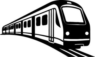 Modern Train Design Illustrating Sleek Passenger Rail for Transportation and Travel Theme vector