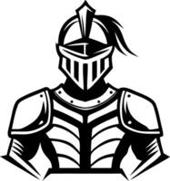 Elegant Knight Armor Design for Tattoo Art and Fantasy Illustrations vector