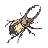 Dynastes Hercules Beetle Design 1 vector