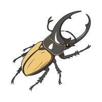 Creative Dynastes Hercules Graphic 2 vector