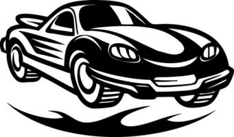 Dynamic Racing Car Design for Tattoo Art and Graphic Illustrations vector