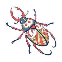 Euphoria Fulgida Beetle Design 1 vector
