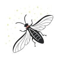 Beautiful Firefly Design 2 vector