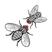 Creative Flies Graphic 2 vector