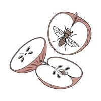 Creative Fruit Flies Graphic 7 vector