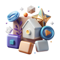 magnificent rustic Personalized Smart Home Icons Cutout for Customization high resolution png