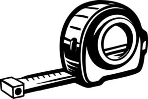 Detailed Tape Measure Graphic Ideal for DIY Projects and Building Designs vector