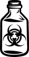 Poison Bottle in Bold Style Ideal for Warning Sign Tattoo Design and Graphic Artwork vector