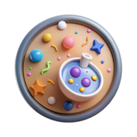 impressive contemporary Petri Dish Science Icon Cutout for Laboratory Projects detailed png