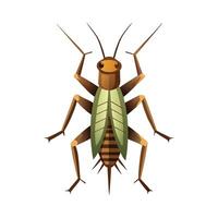 House Crickets Design on White vector