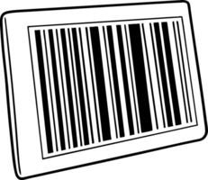 Stylized Black and White Barcode Graphic Design for Business Branding and Marketing Materials vector