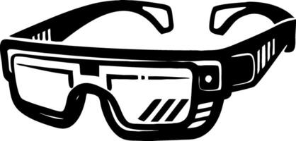 Stylish Smart Glasses Illustration for Technology Design and Promotional Use vector