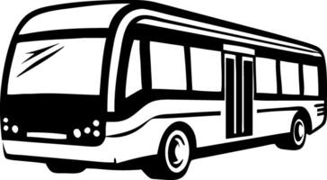 Stylized Bus Graphic for Transportation Design and Urban Planning vector