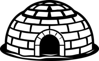 Illustration of Igloo Structure for Winter Theme Projects and Educational Materials vector
