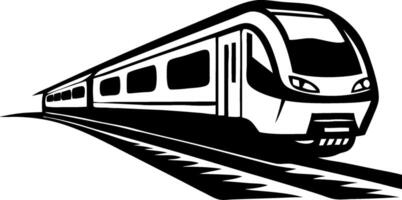 Stylized Train Design for Transportation Theme Graphic Projects and Illustrations vector