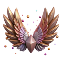 stunning rustic Phoenix Wing Pattern Transparent Textile Design authentic png