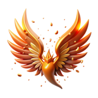 extraordinary traditional Phoenix Wing Cutout for Graphic Design Projects authentic png