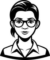 Stylish Female Professional Character Art for Branding and Marketing Projects vector