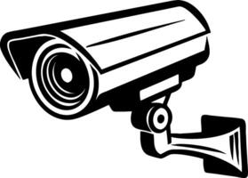 Surveillance Camera Graphic for Security Design Tattoo or Coloring Book vector