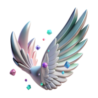 beautiful artistic Phoenix Wing Isolated on Transparent Background authentic png