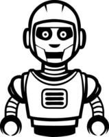 Cartoon Robot Character Design for Coloring Books and Fun Illustrations vector