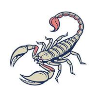 Showcase of Scorpion on White vector