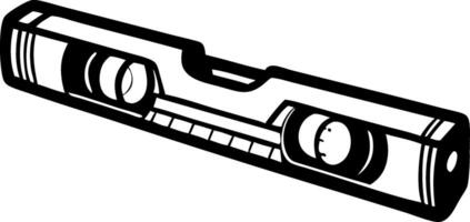 Level Tool Illustration for Home Improvement DIY Projects and Technical Design vector