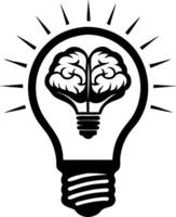 Creative Light Bulb Brain Concept for Innovation and Inspiration vector