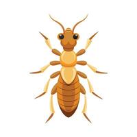 Termites on Bright White Background vector
