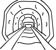 Linear Tunnel Perspective Graphic for Design Use and Illustrative Projects vector