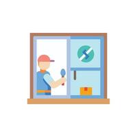 Dynamic Window Installation Icon Representation vector