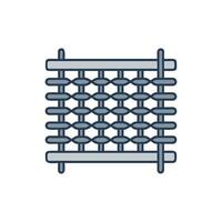 Dynamic Wire Mesh Icon for Construction vector