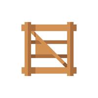 Elegant Wooden Framework Icon Representation vector