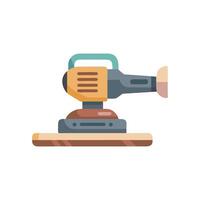 Elegant Wood Polishing Machine Icon Concept vector