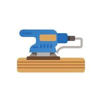 Professional Wood Polishing Machine Icon Design vector