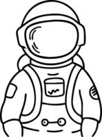 Astronaut Illustration for Space Exploration Projects and Educational Materials vector